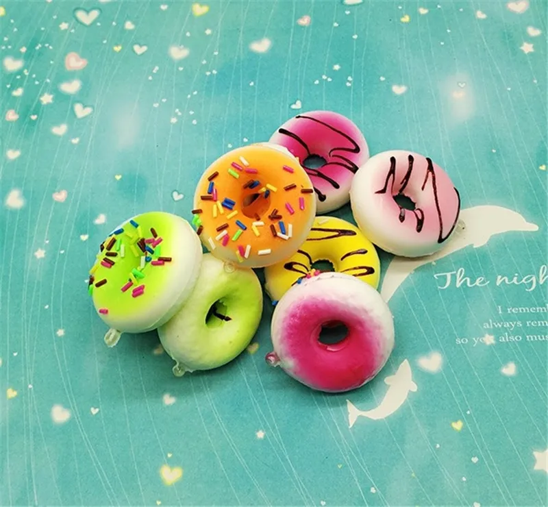 1pc 5CM Squishy Antistress Simulation Donuts Phone Straps Random Slow Rising Squeeze Gift | Игрушки и хобби