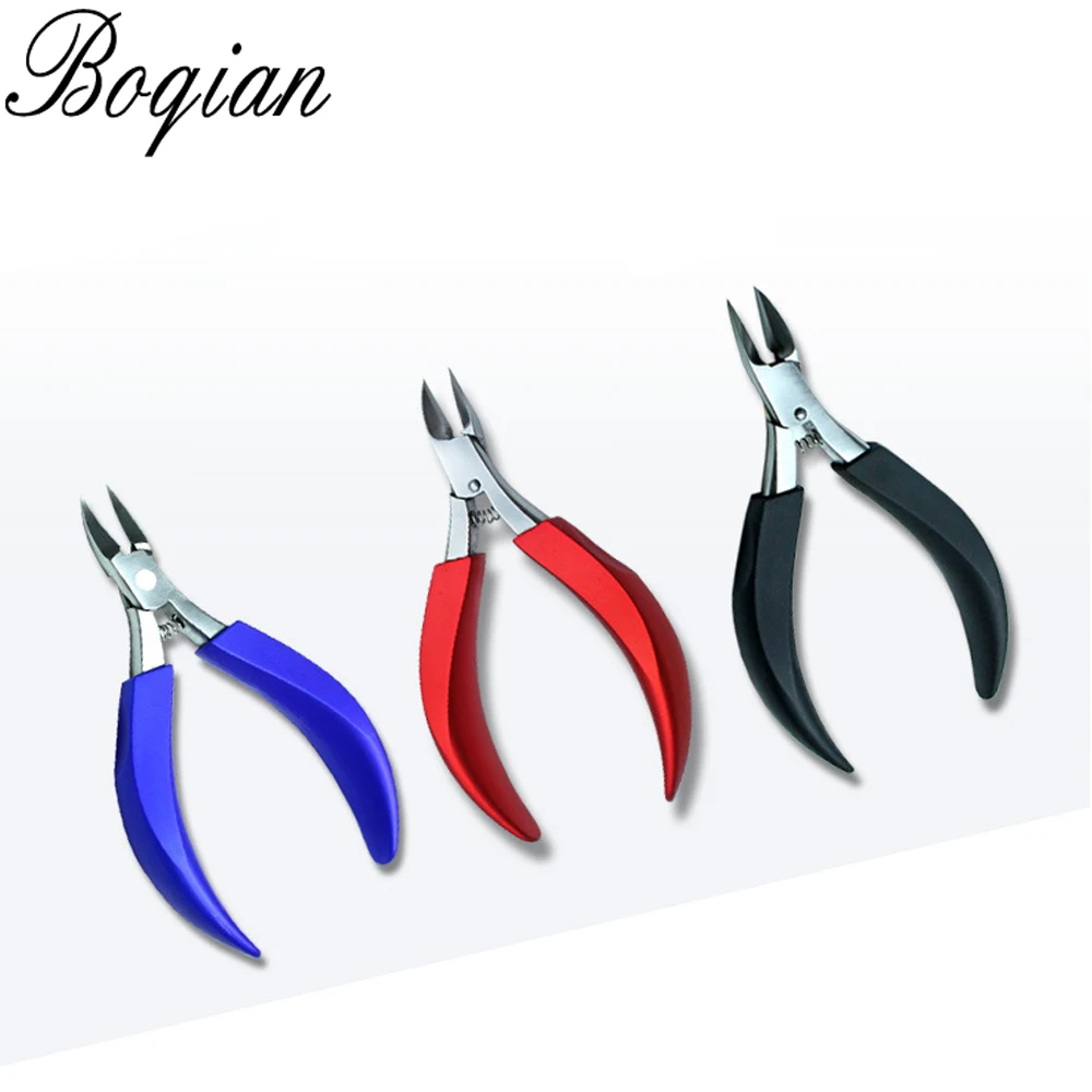Double Spring Soft Rubber Handle Fingernail &amp Toenail Cuticle Nipper Trimming Cutter Scissor Plier Nail Clipper | Красота и