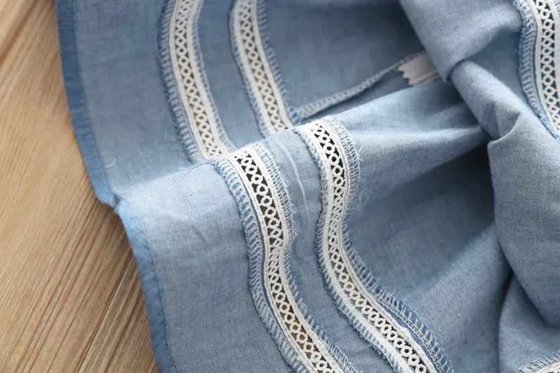 Летняя кружевная одежда для маленьких девочек детское ТРАПЕЦИЕВИДНОЕ нарядное