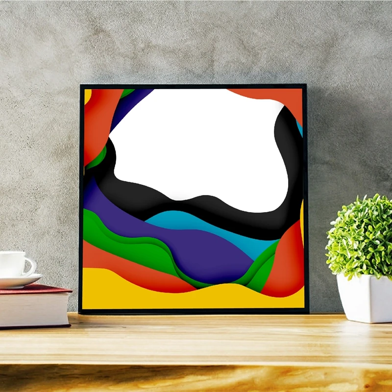 3d абстрактный фон с вырезами формы печати плакатов Бизнес презентация флаер