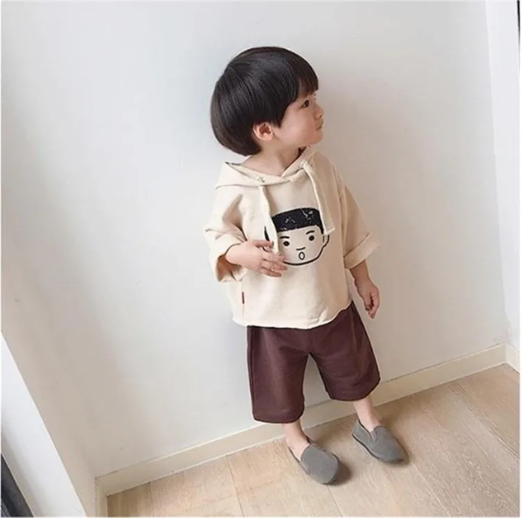 boys shirts Модный свитшот с капюшоном для всей семьи одинаковые комплекты для всей семьи для детей ясельного возраста и сестры топы, рубашки с рисунком для детей 2, 3, 4, 5, 6 лет - Цвет: boys shirts