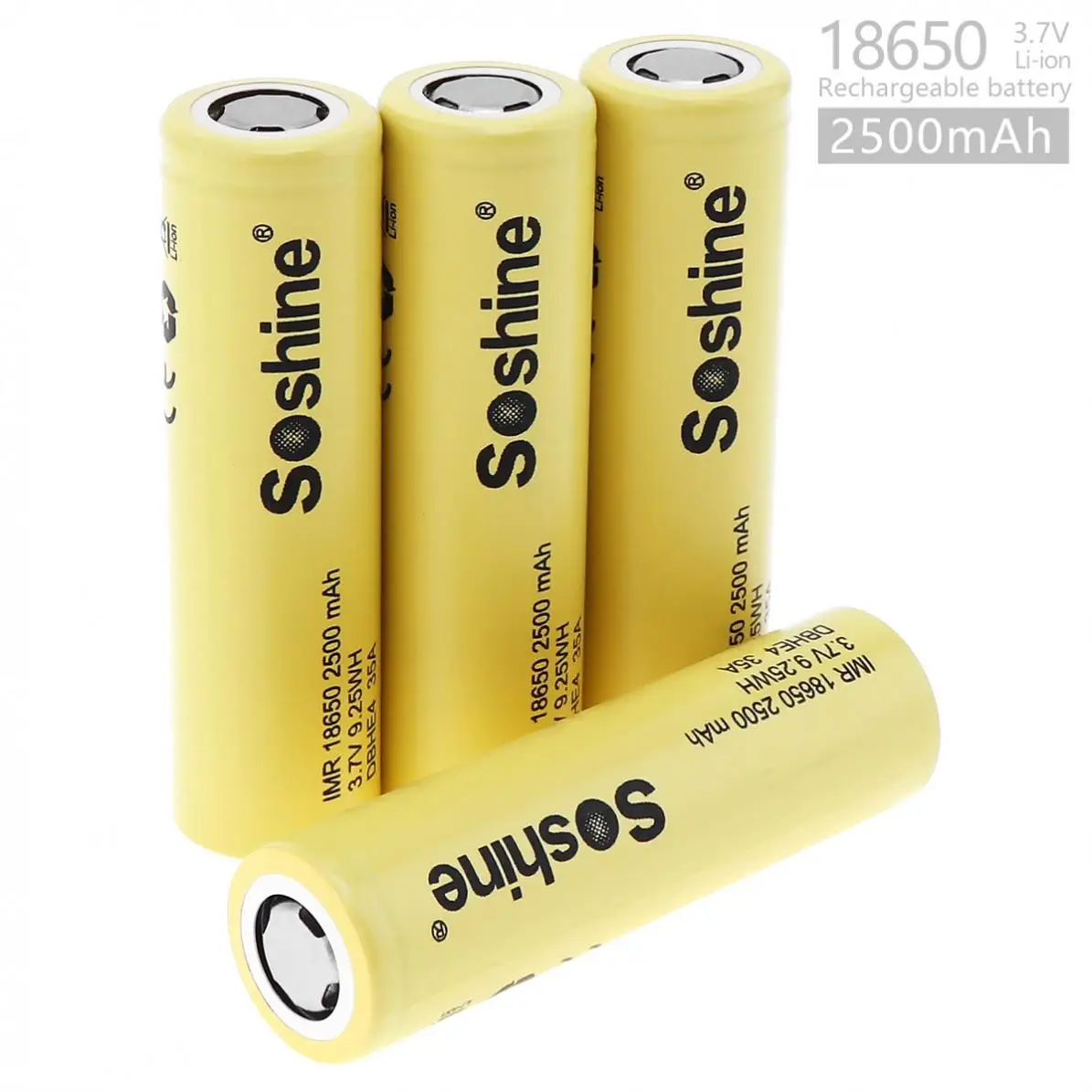 4 шт./лот 2500 мА/ч DBHE4 35A 3 7 V 9.25WH IMR 18650 Перезаряжаемые литий ионная аккумуляторная