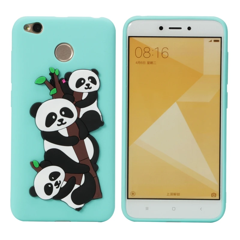 Xiomi Redmi 4X Cartoon Cute Panda Silicone Phone Case on for Xiaomi Cover Fundas Xaomi 5.0&quot |