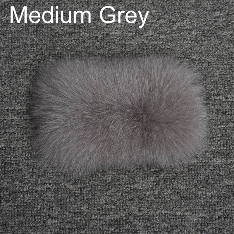 Medium Grey Женская модная стильная шуба из натурального Лисьего меха Роскошная Толстая теплая куртка из натурального меха пальто высшего качества S7498 - Цвет: Medium Grey