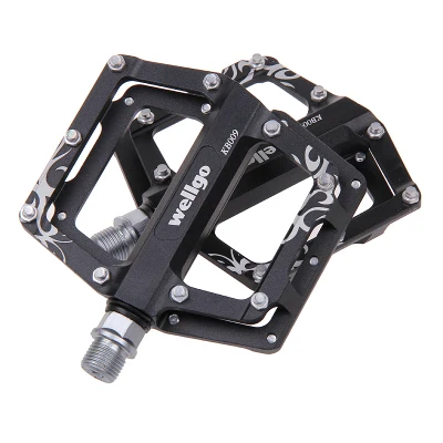 Black Wellgo Kb009 сверхлегкие педали из алюминиевого сплава MTB горный велосипед велосипедные педали - Цвет: Black