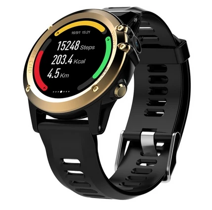 H1 3G Smartwatch Phone 1.39 Inch Android 4.4 MTK6572 Dual Core 1.2GHz 4GB ROM IP68 Waterproof 5.0MP Camera Pedometer pk H2 KW88