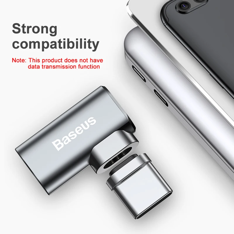 Baseus type C-type-C Магнитный локоть адаптер для Macbook Nexus 5X6 P OnePlus 2 3 быстрая зарядка магнит USB-C кабель адаптер