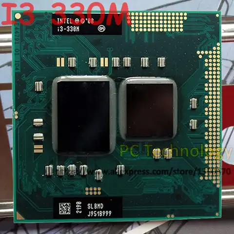 Оригинальный процессор Intel core I3 330M 3M кэш 2,1 ГГц, процессор для ноутбука, ноутбука, бесплатная доставка