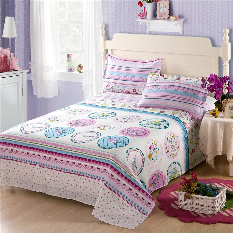 Прекрасных цветов простые маленькие шаблон постельные принадлежности 100% хлопок