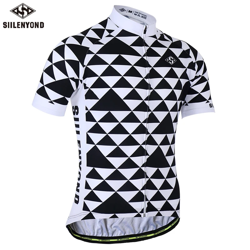 Cycling Jersey SIILENYOND быстросохнущая велосипедная Джерси, летняя одежда с коротким рукавом для горного велосипеда, одежда для велоспорта, одежда для велоспорта - Цвет: Cycling Jersey