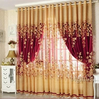 on sale curtains luxury beaded for living room tulle blackout curtain window treatmentdrape in goldenpink freeshipping new