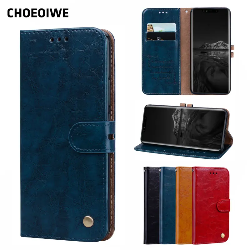 Чехлы-книжки CHOEOIWE для Huawei Mate 20 Pro Honor 8X кожаный чехол-кошелек Lite деловой чехол с