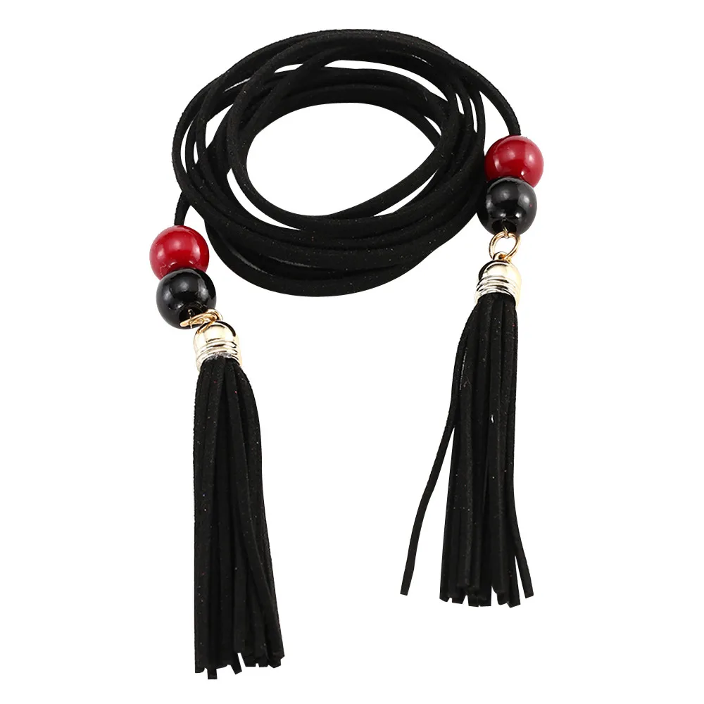 Пояс Женский ручной вязки с кисточками для вечеринок|Женские ремни| |