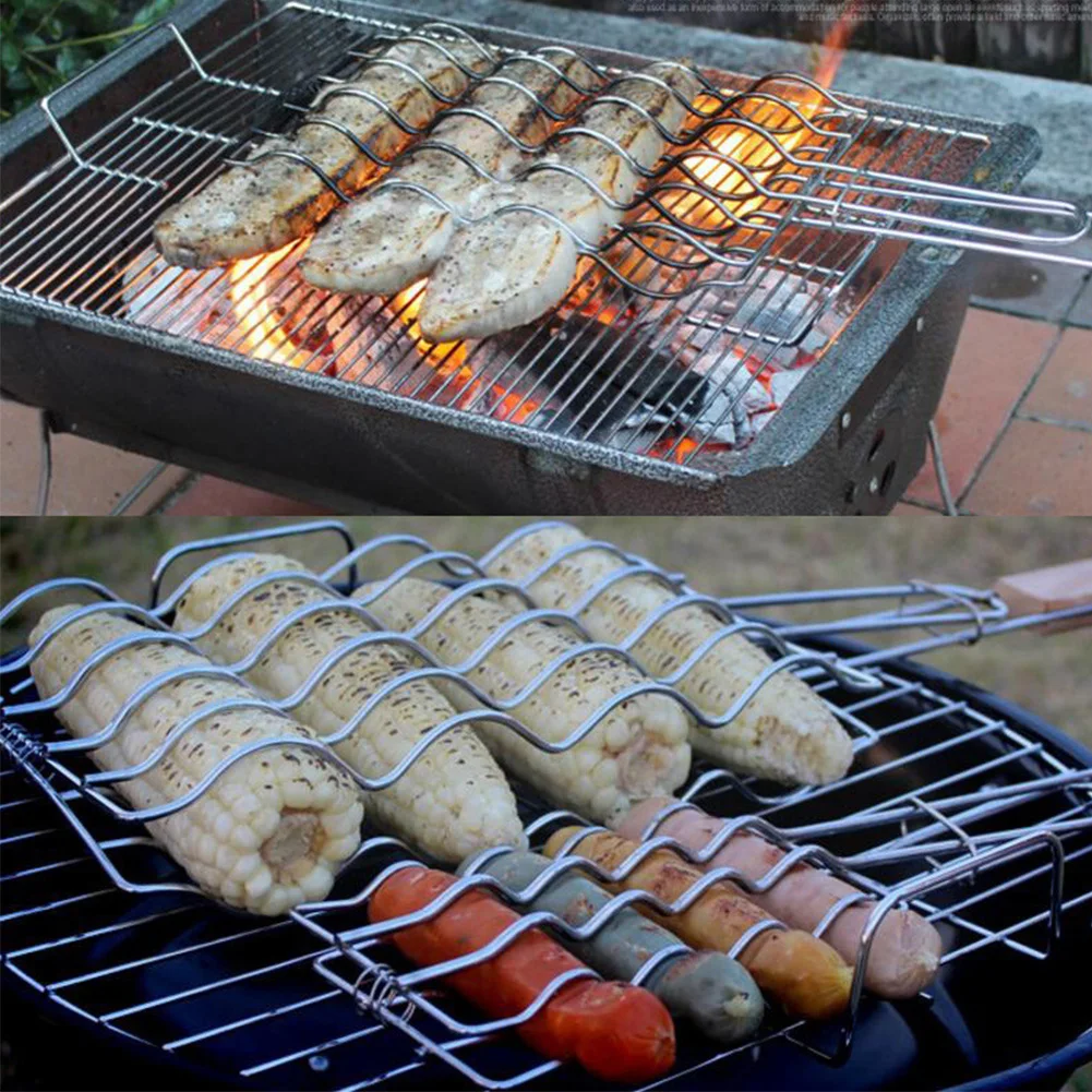 Барбекю анти ожоги рыбы овощей антипригарной кухонная посуда Аксессуары