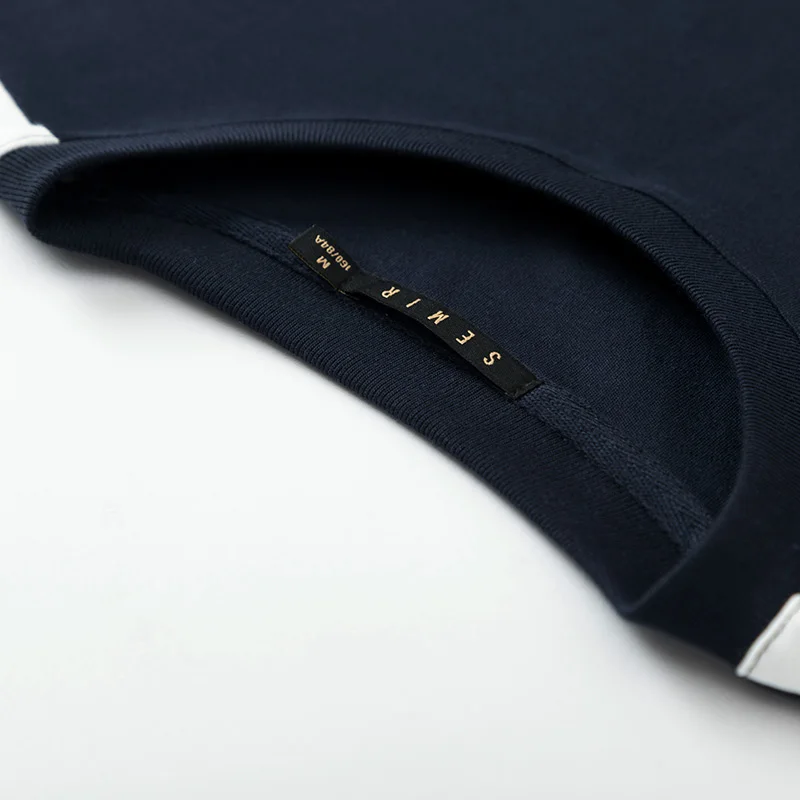 Женское трикотажное платье SEMIR черное без рукавов в Корейском стиле лето