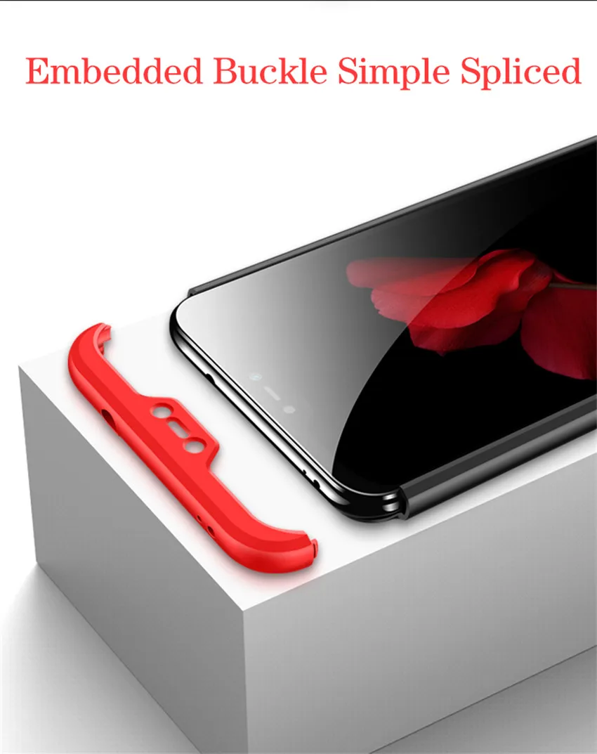 360 градусов жесткий чехол для Xiaomi mi 8 Se 6 mi x Max 2 2s A2 Lite A1 6x 5x Red mi S2 Y2 Y1 6 6a Note 5 Pro Plus 5a Prime задняя крышка