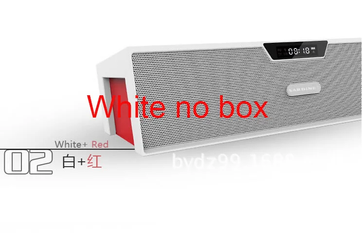Сардины Bluetooth Динамик FM радио 10 Вт Портативный стерео Беспроводной Динамик s с микрофоном PK Piple S5 Bluedio BS-3 J-BL SL-1000S - Цвет: White no box