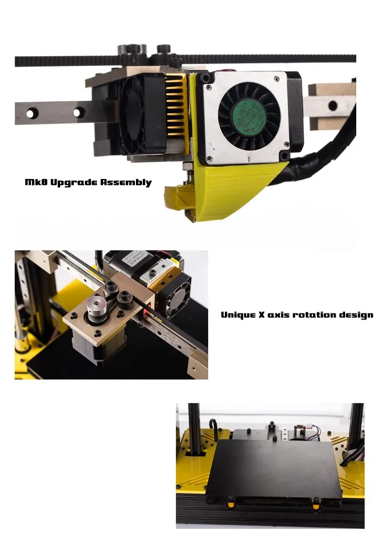 Высокая точность размера плюс Prusa i4 3d принтер комплект с 2 рулонов нити+ SD карта в подарок