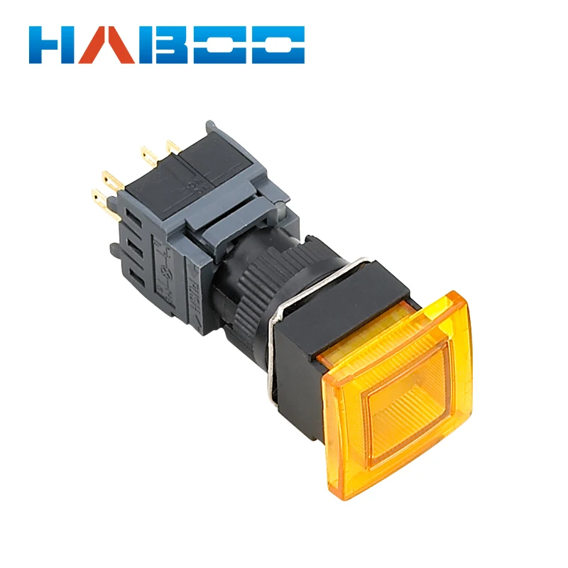 16 мм самоблокирующийся кнопочный переключатель Мгновенный Кнопочный