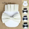 New Men Fashion Classic Plaid Cotton Bowtie Neckwear Adjustable Mens Bow Tie for wedding england style ties