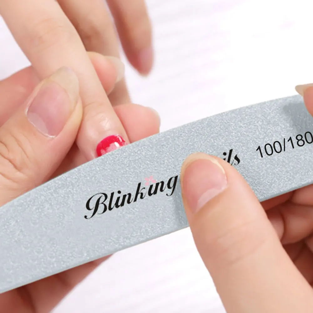 BlinkingNails 20 шт./лот одноразовые пилки для маникюра ногтей профессиональные 100/180