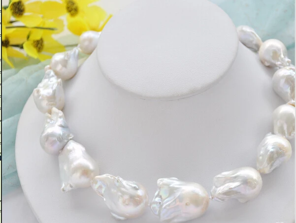 Ожерелье с жемчугом реборн Кеши красивое огромное блеск CB20 жемчужное ожерелье в