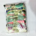 Нить для вышивки крестом нить 447 штук нить, Аналогичная DMC oneroom + 20*10 см белый подарок водорастворимый холст