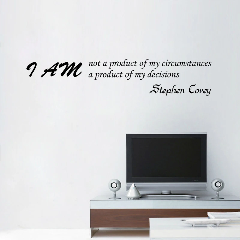 Виниловая наклейка на стену наклейки для офиса девиз Знаменитая фраза
