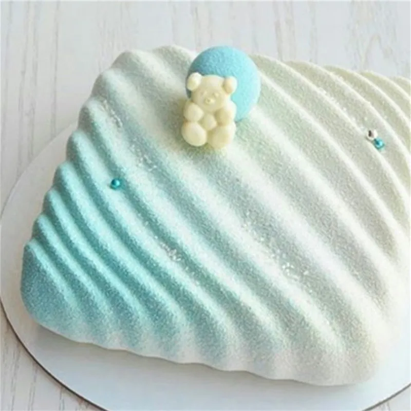 Площадь полоса для шоколада из силикона в форме мусс торта Fondant (сахарная)