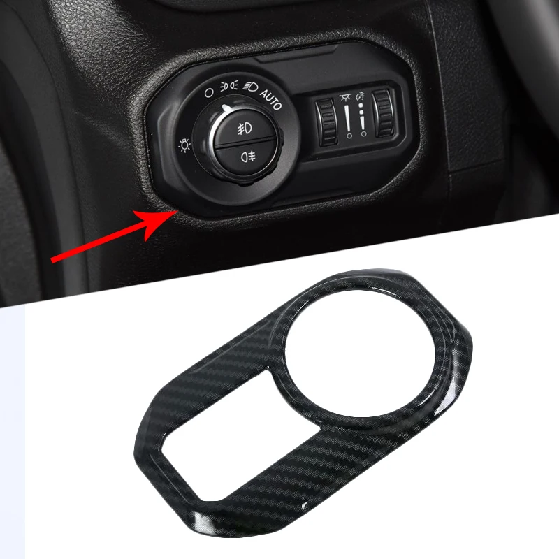 1 шт. наклейка из углеродного волокна для фар Jeep Wrangler 2018|Лепнина интерьера| |