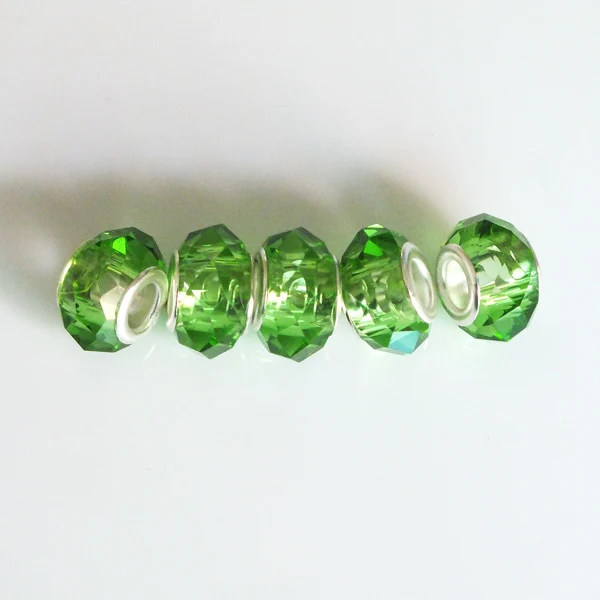 5 шт. круглые бусины для браслета Pandora 14 х8 мм|glass beads charms|beads charmsbig hole |