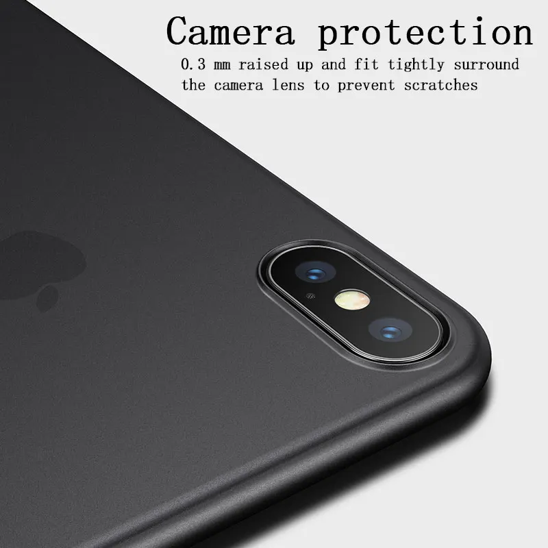 Slim Case For iPhone 8 8Plus 7 Plus 7Plus Matte PC Cases X 6 s 6Plus 6s Back Cover White Coque Black Fundas XR XS MAX |