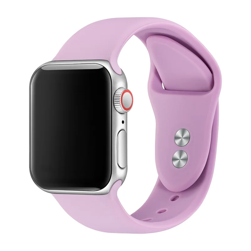 17 Ремешок для Apple Watch 38 мм 40 мм 42 мм 44 мм с двойной пряжкой резиновый силиконовый IWatch ремешок для Apple Watch серии 4,3, 2,1 81024 - Цвет ремешка: 17