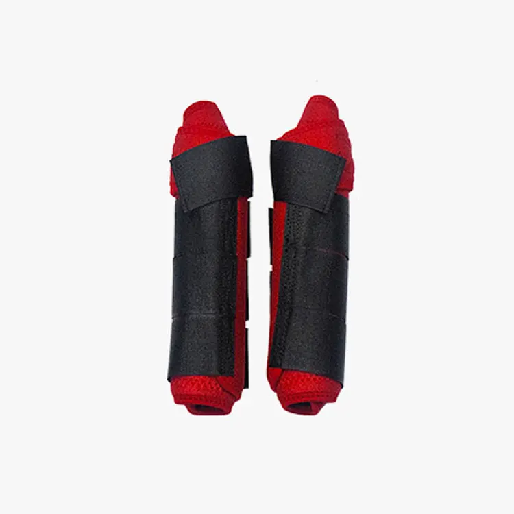 Red 1 пара лосины для конного спорта, для лошадей, Регулируемая Защита ног, жгут для ухода за лошадью, гетры для верховой езды, оборудование для верховой езды - Цвет: Red