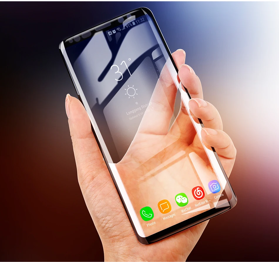 Защитная 3D поверхность Baseus для samsung Galaxy S9 S9+ ультратонкое закаленное стекло с полным покрытием для samsung S9 S9 Plus