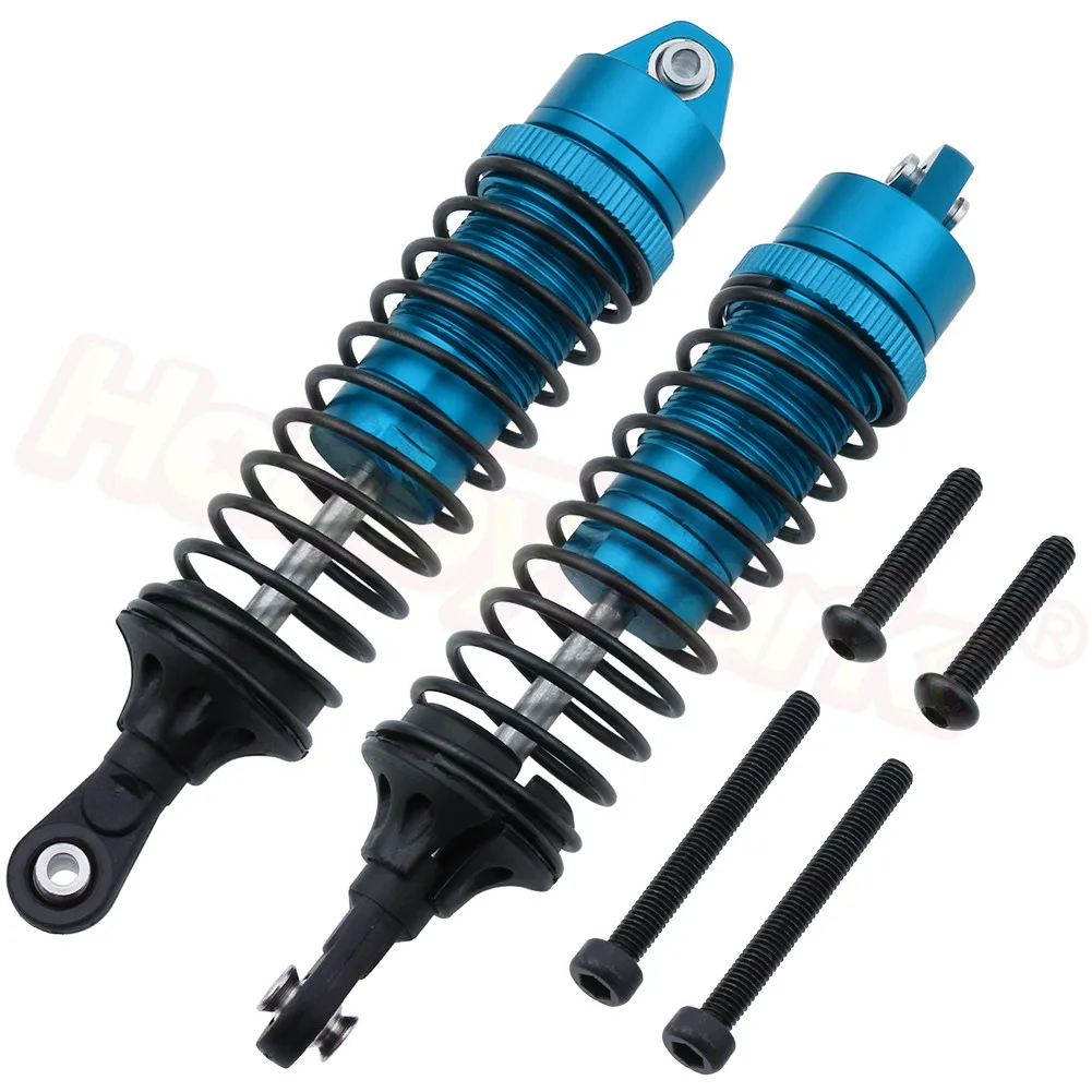 Blue 6879 2 шт алюминиевый амортизатор в сборе амортизаторы для JLB Racing CHEETAH 1/10 бесщеточный ру автомобиль монстр грузовик запасные части для обновления - Цвет: Blue 6879