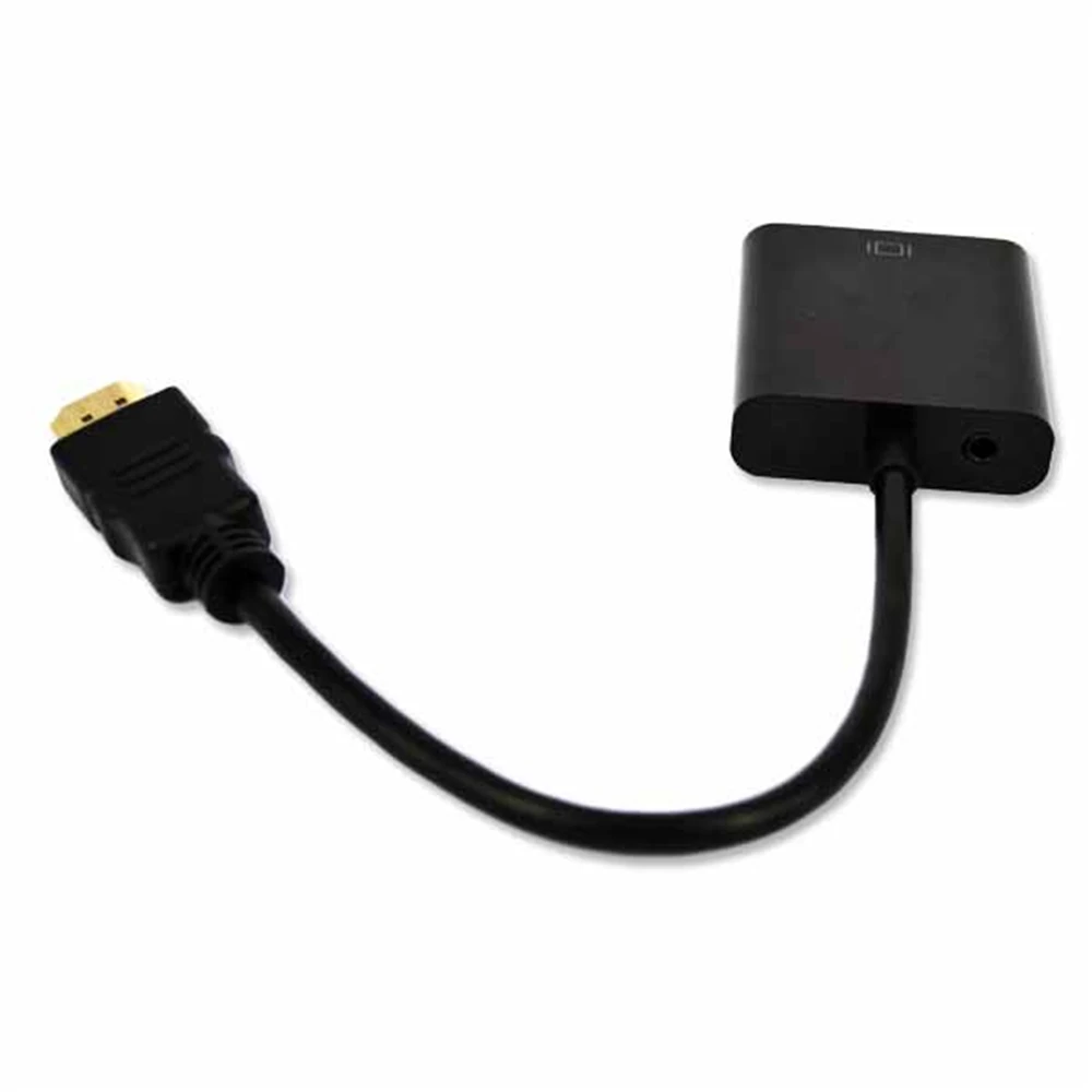 Kebidu 2 Микро Мини разъем адаптер + 1080p преобразователь HDMI совместим с VGA