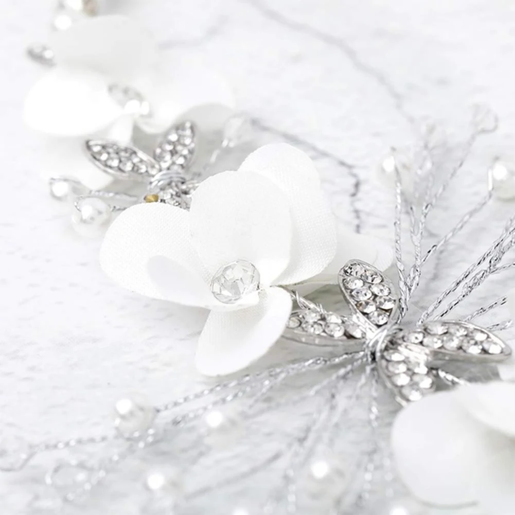 Украшение для волос жемчужный кристалл головная повязка свадебный головной убор