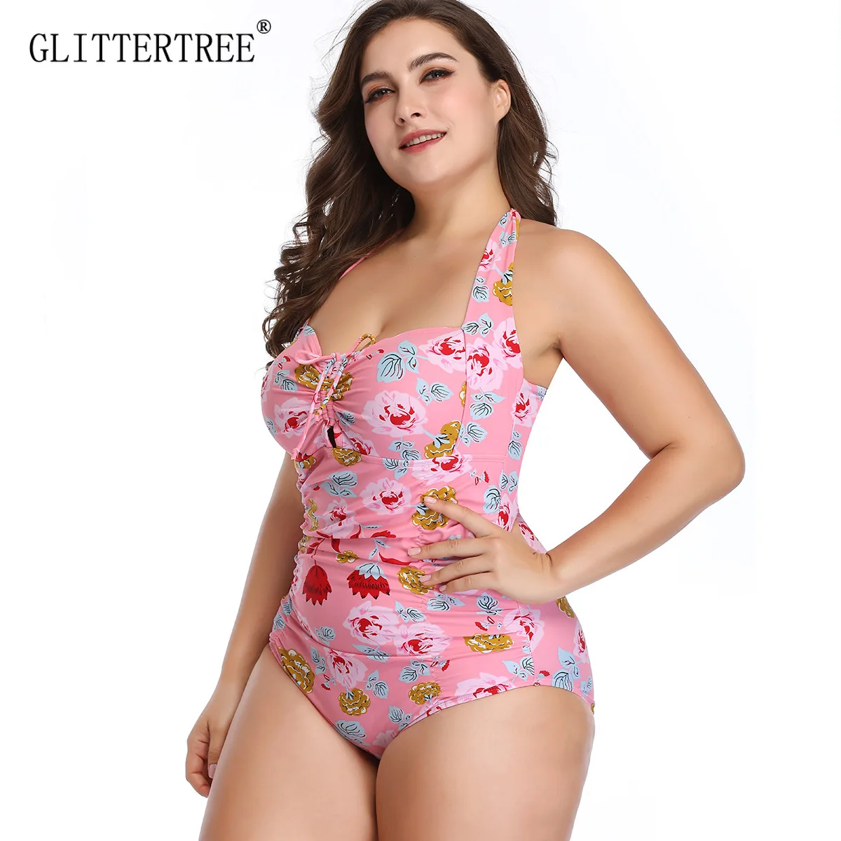 Горячая пуш ап плюс размер купальники один предмет женский купальник Русский