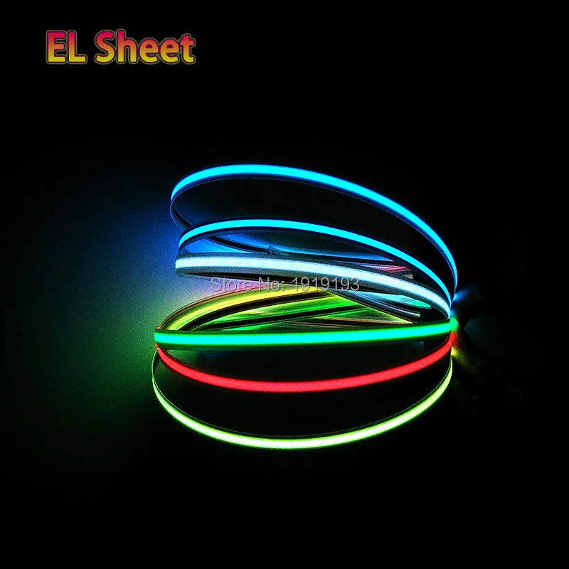 

6 Color Optional 10X10CM Novelty Lighting EL Sheet EL Panel for Car Party Grand Stage Design Festival Decoration Dispaly Without