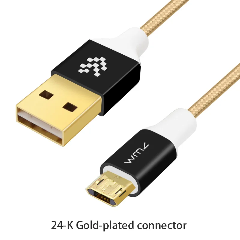 2 шт. WMZ Реверсивный кабель Micro USB для быстрой зарядки кабели передачи данных