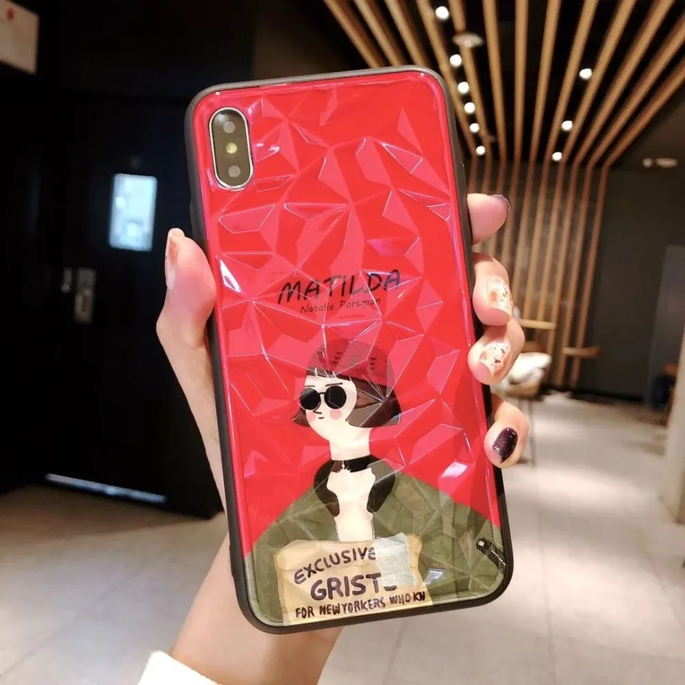 Чехол Ourpho с алмазным узором для IPhone X XR XS MAX Couple Phone iPhone 6 6s 7 8 plus|Чехлы-накладки| |