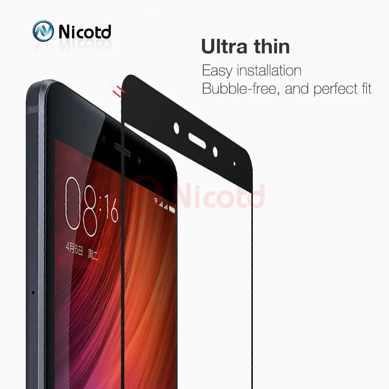 Закаленное стекло Nicotd с полным покрытием для Xiaomi Redmi Note 5 Pro xiomi 5A Plus 4A 4X note 4 защита