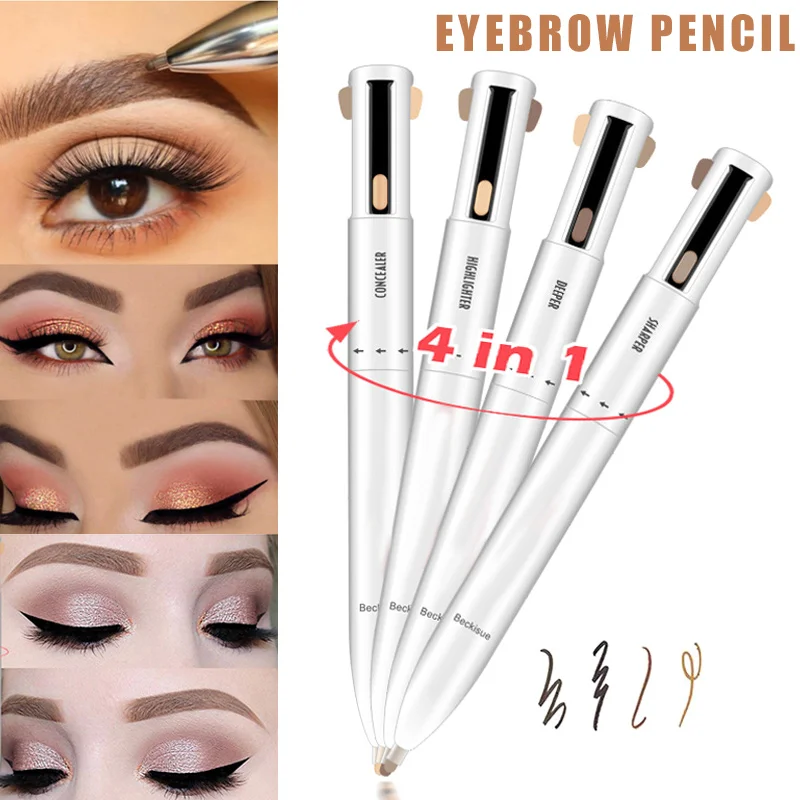 4 в 1 легко носить контур для бровей ручка определение подсветки Microblading QRD88 |