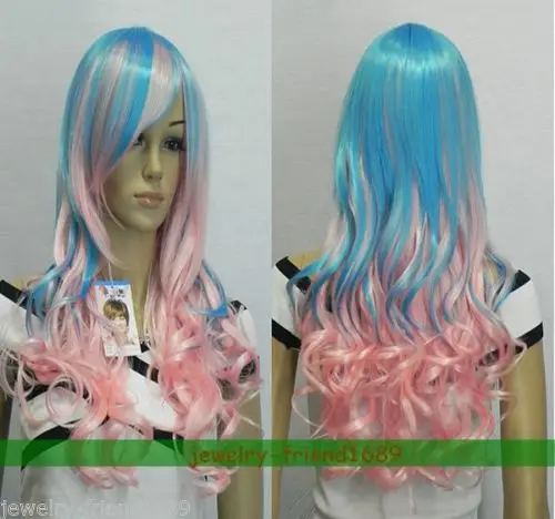 НОВЫЙ COS Бесплатная Доставка&gt&gt&gt&gt&gt Новый парик Жаропрочных Косплей Длинные