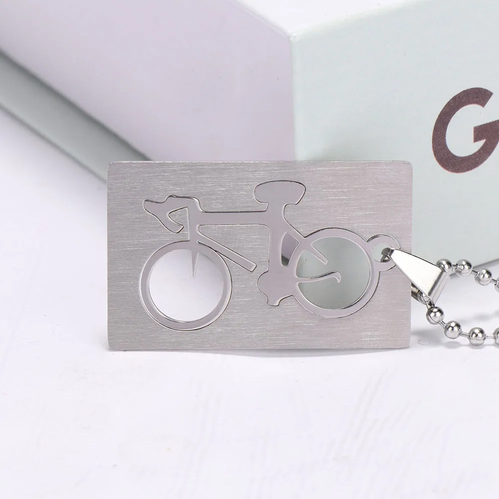 1 шт. Мужская цепочка из нержавеющей стали с подвеской на велосипед 50 см|Ожерелья