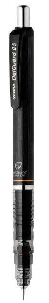 Black ZEBRA Delguard MA85 механический карандаш 0,5 мм Япония - Цвет: Black
