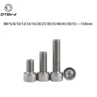 DIN912 M6 Метрическая резьба 304 нержавеющая сталь Шестигранная головка болты с головкой M6 *(681012141618202225303540  150) мм