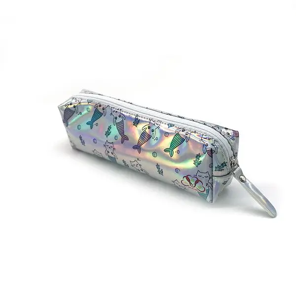 Fish A Карандаш кактус чехол Trousse Scolaire Estuche Единорог Escolar школьный пенал для карандашей Фламинго Альпака Estuches Laser Scolaire Stylo - Цвет: Fish A
