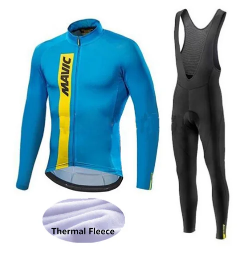 Горячая зима thermische флис Манн radfahren Джерси Ciclismo Ропа Mavic Fahrrad LANGARM sportbekleidung Radsportbekleidung-99HU